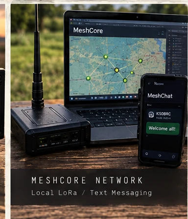 MeshCore field equipment